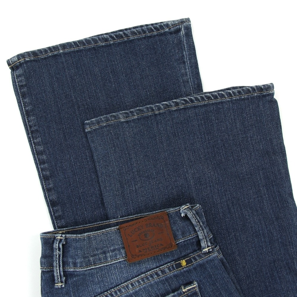 Lucky Brand Womens Sweet N Low Bootcut Ankle Jeans Sz 6 / 28 (31 x 30) Med Denim - Picture 5 of 9